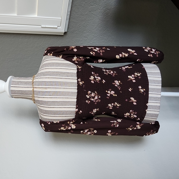 Abercrombie&Fitch fall floral rauched blouse - Picture 3 of 5